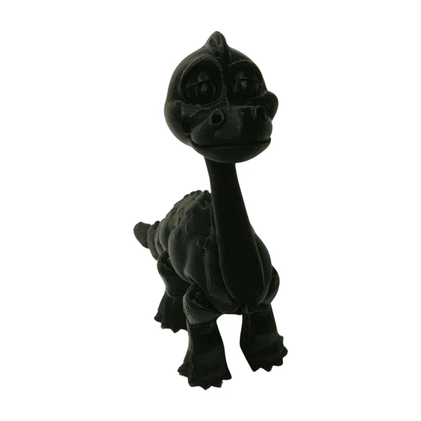 3D Hareketli Oyuncak Brakiyozor (Brachiosaurus) Dinozor - Siyah - Resim 2