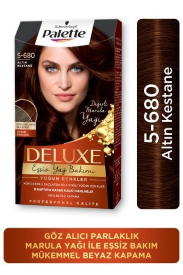 Palette Deluxe 5-680 Altın Kestane