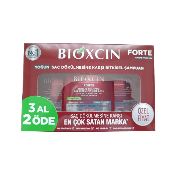 BIOXCIN Forte Saç Dökülmesine Karşı Bakım Şampuanı 300 ml - 3 Al 2 Öde - 3