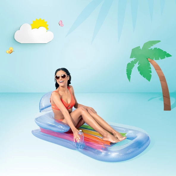 Intex Bardaklı Şişme Sultan Deniz&Havuz Yatağı Mavi (58802EU) - 5