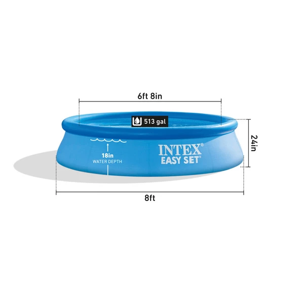 Intex Easy Şişme Aile Havuzu 244*61 cm (28106) - 3