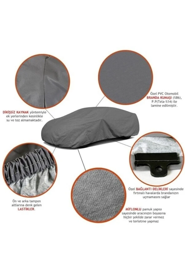 BEQSTORE  Hyundai İ10 2008-2012 Uyumlu Araç Brandası Dış Örtü Çadır SC