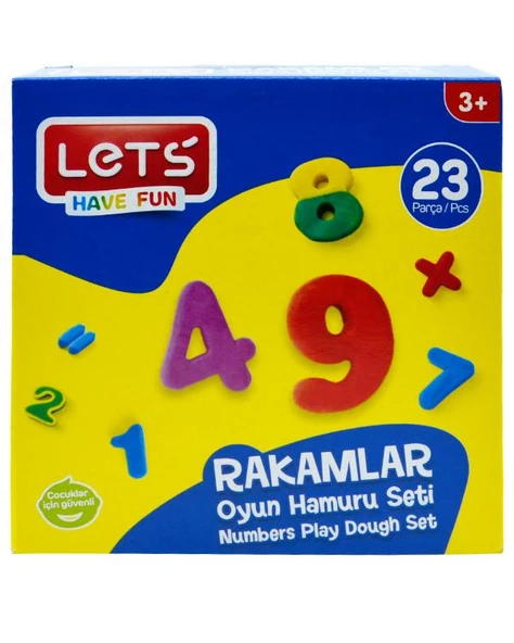 Lets 23 Parça Rakamlar Oyun Hamuru Seti