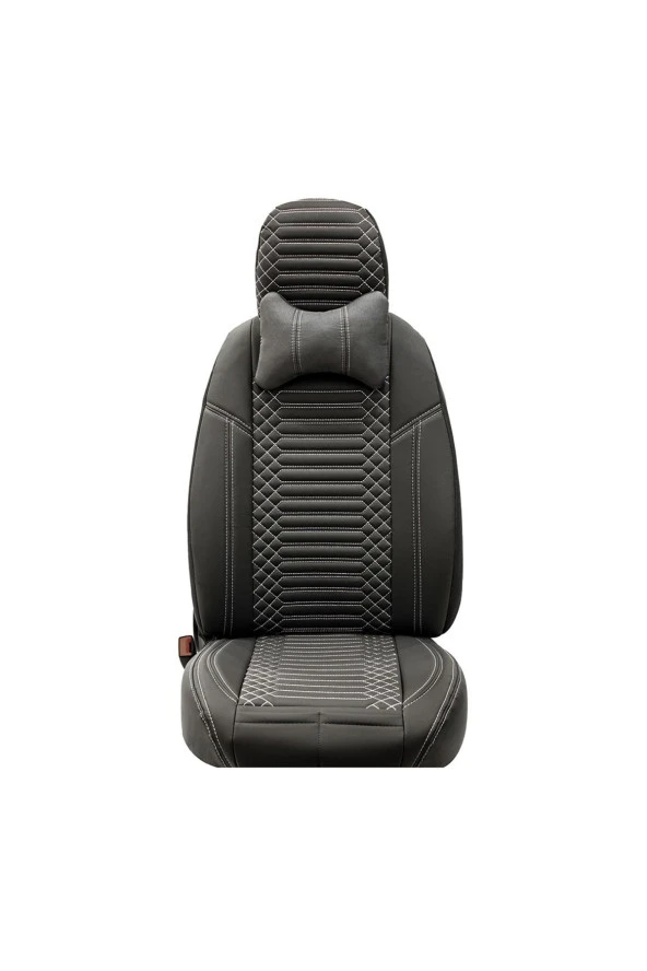 Startcar Bmw X6 Full Deri Oto Koltuk Kılıfı Ön Arka Set Füme SC - 4