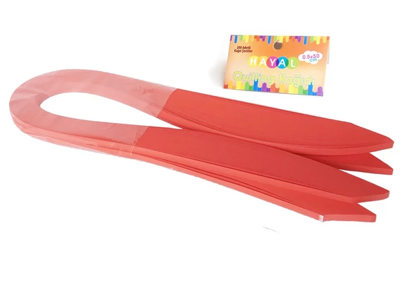 Hayak Hobi Sanat Quilling Kağıdı - Kırmızı Renk 200lü