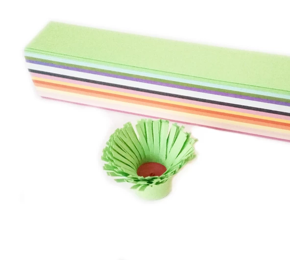 Hayal 2cm X 25 cm 12 Renkli 100 Adetli Karışık Quilling Kağıdı