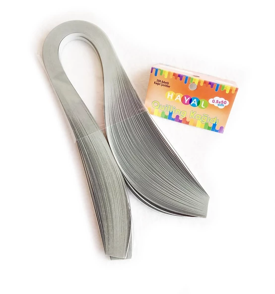 Hayal Quilling Kağıdı - Gri Renk 200lü - 3