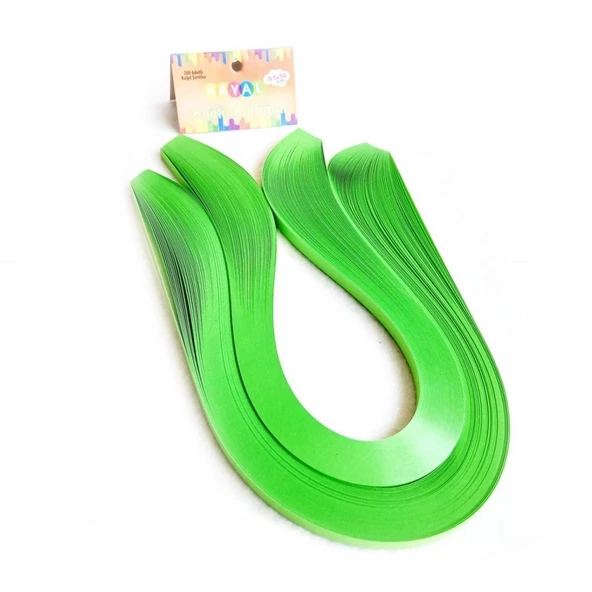 Hayal Quilling Kağıdı -  Yeşil Renk 200lü - Resim 3