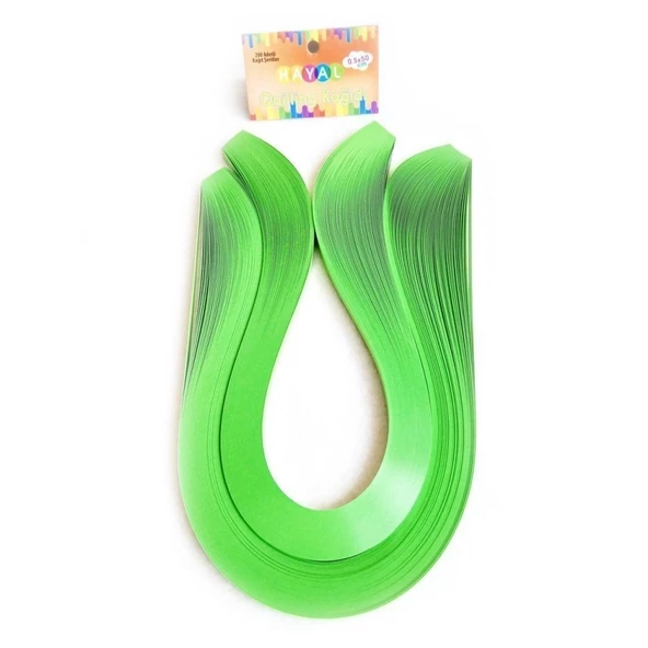 Hayal Quilling Kağıdı -  Yeşil Renk 200lü - Resim 2
