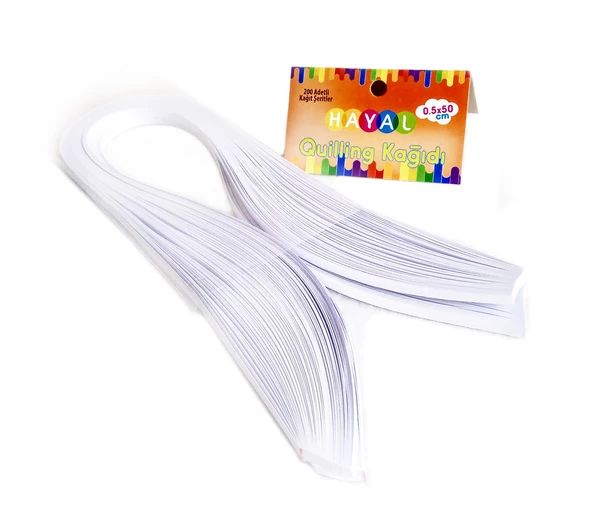 Hayal Quilling Kağıdı - Beyaz Renk 200lü