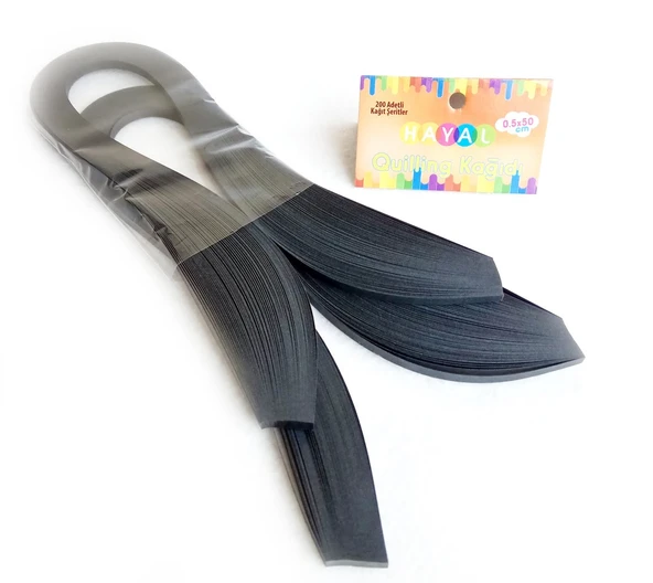 Hayal Quilling Kağıdı - Siyah Renk 200lü