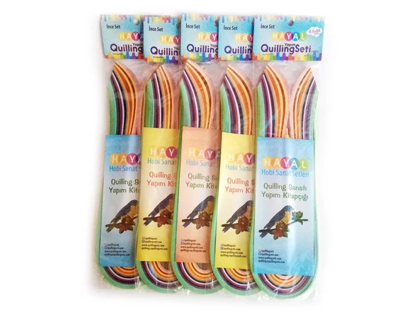 Hayal Quilling Seti - İnce Set - 30 Paket - 4