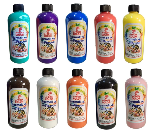 Kızmızı Renk Red Rose 500ml Akrilik Hobi Boyası