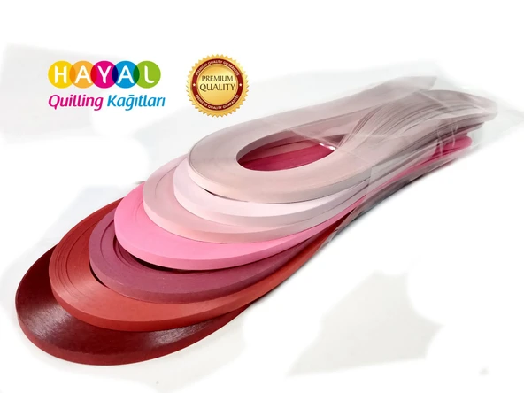 Kırmızı Dünya Serisi Hayal Quilling Kağıtları 7RENK - 2