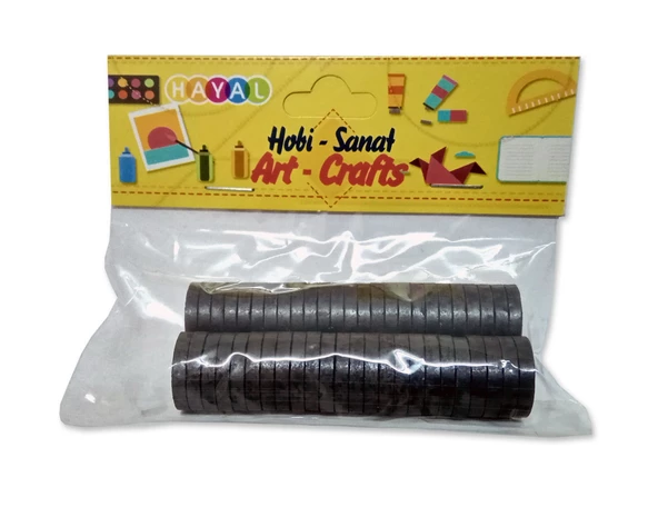 Mıknatıs, Halka Tipi Siyah 50 ADET - 6