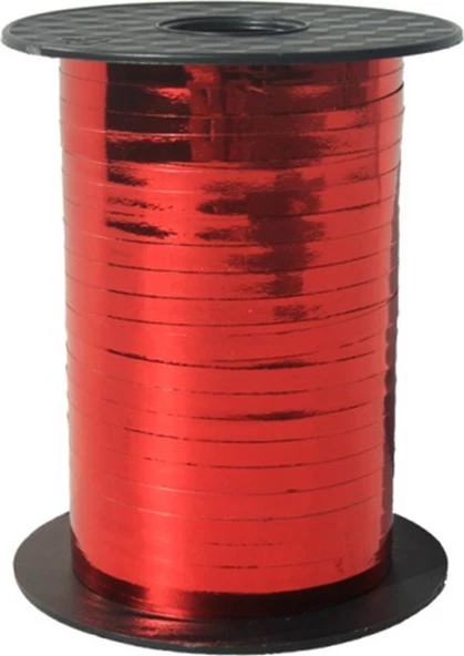 Metalik Kırmızı Renkli Rafya 8mm x 200 mt - 2