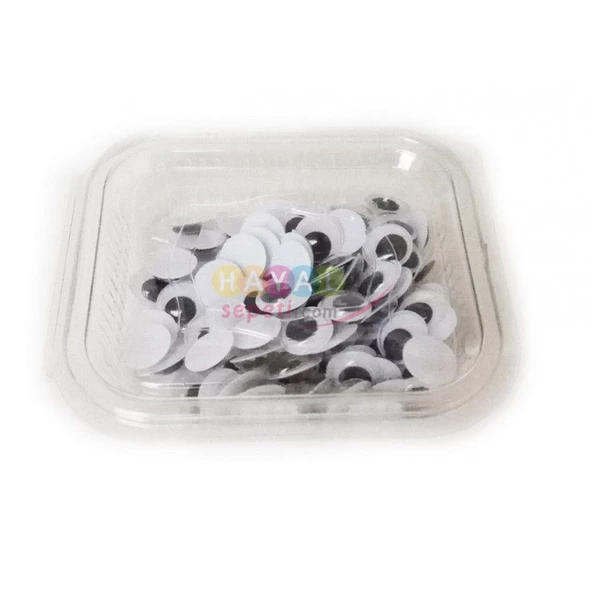 Oynar Göz 15mm Siyah 100 Adetli