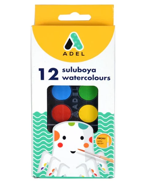 Adel 12 Renk Sulu Boya
