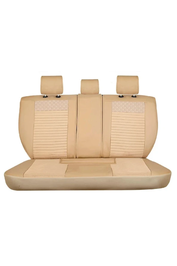 Startcar Fiat Doblo 2 Lüks Deri Oto Koltuk Kılıfı Ön Arka Takım Platin Series 2+1 - Resim 2