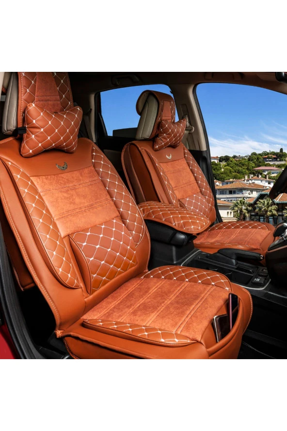 Startcar Daihatsu Terrios Lüks Deri Oto Koltuk Kılıfı Ön Arka Takım Gezgin Serisi SC