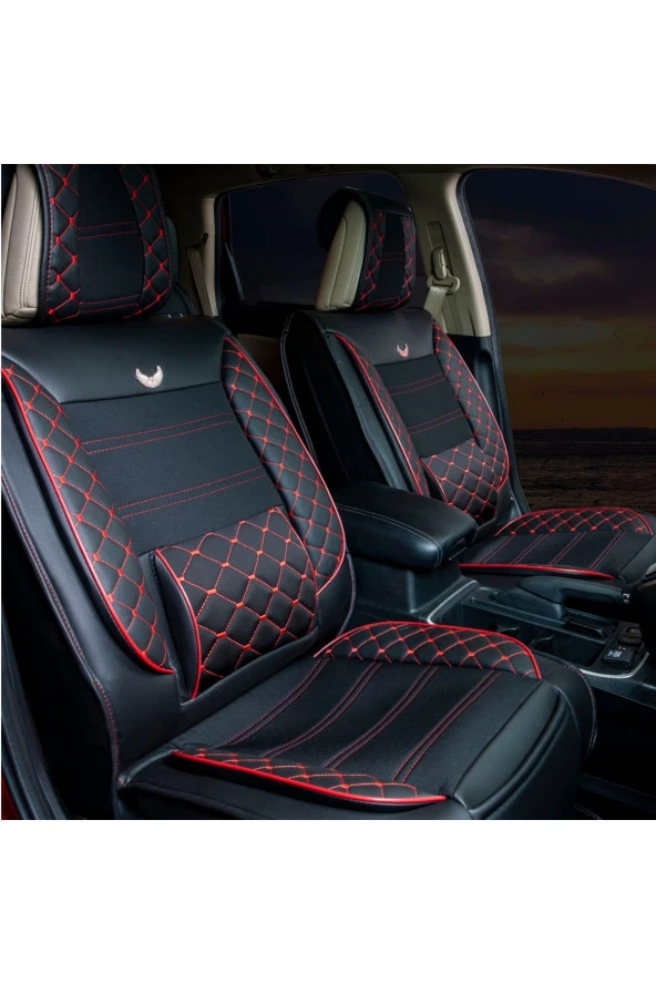 Startcar Ford Eco Sport Lüks Deri Oto Koltuk Kılıfı Ön Arka Takım Gezgin Serisi SC