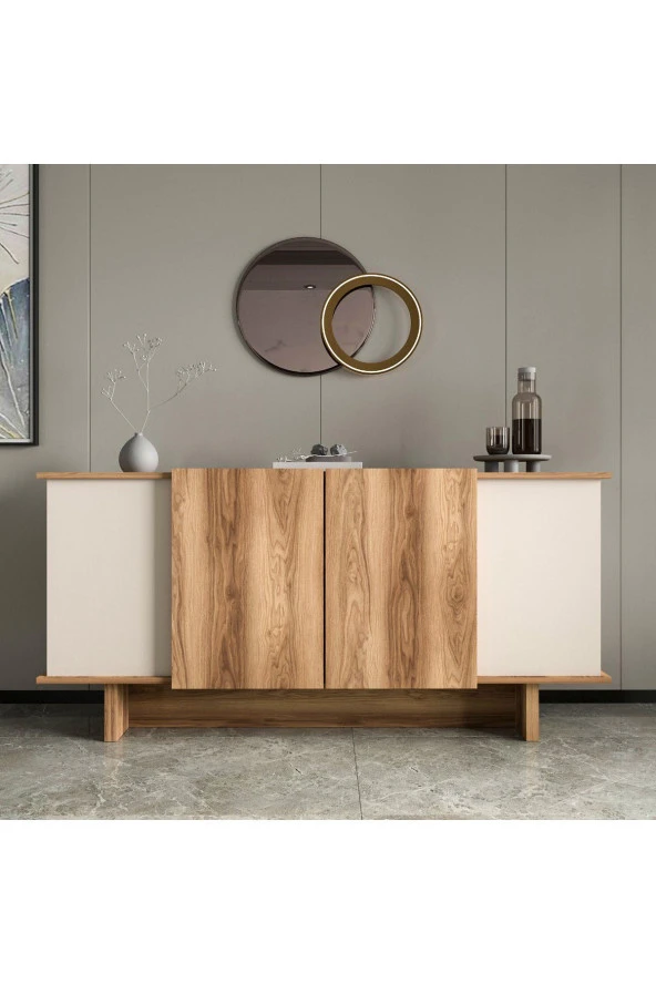 ALONEX HOME  Diana 180 Cm Konsol , Ceviz- Kumsal Konsol - 2
