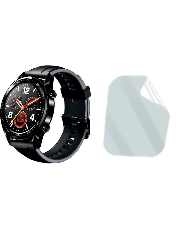 Huawei Watch GT Saat Uyumlu Hydrojel Esnek Kırılmaz Cam Ekran Koruyucu Film 8684609227635