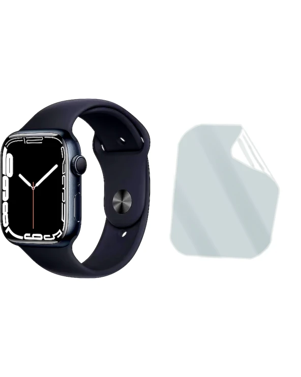 Apple Watch Series 7 45mm Saat Uyumlu Hydrojel Esnek Kırılmaz Cam Ekran Koruyucu Film 8684609226263