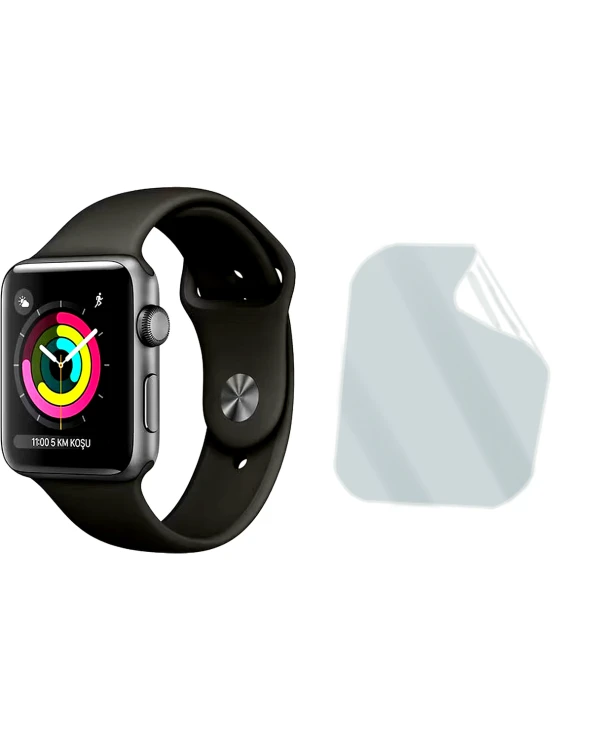 Apple Watch 38mm Saat Uyumlu Hydrojel Esnek Kırılmaz Cam Ekran Koruyucu Film 8684609226294