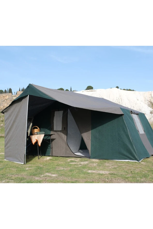 TMC CAMPİNG 3+1  ( L MUTFAKLI )  DOUBLE KAMP ÇADIRI 6-8 KİŞİLİK