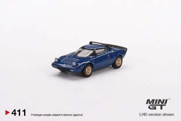 Mini GT Lancia Stratos HF Stradale Bleu Vincennes 411
