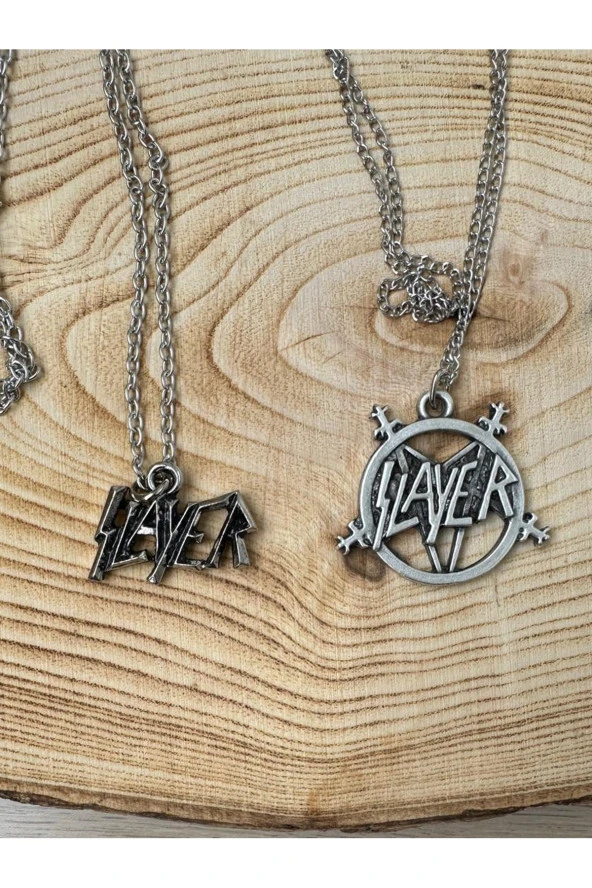 Slayer BFF 2li Rock Metal Grup Zincir Kolye PYTKZNKLY160