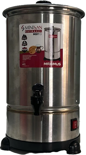 Minisan Kaymakçı 10 lt Musluklu 2 Kademeli Motorlu Yayık Makinesi - 2