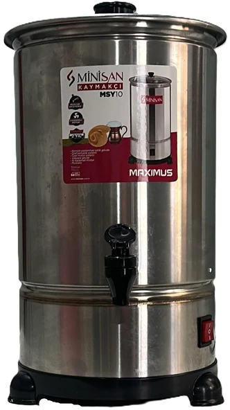 Minisan Kaymakçı 10 lt Musluklu 2 Kademeli Motorlu Yayık Makinesi