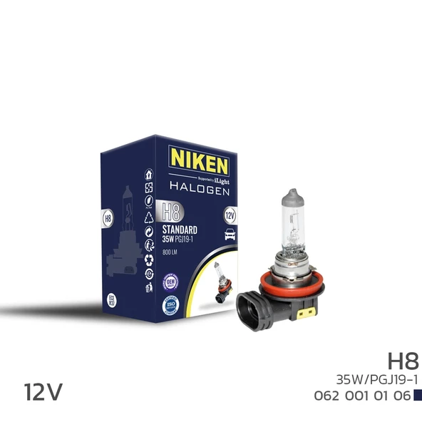 Niken 12V H8 35W Halojen Ampul