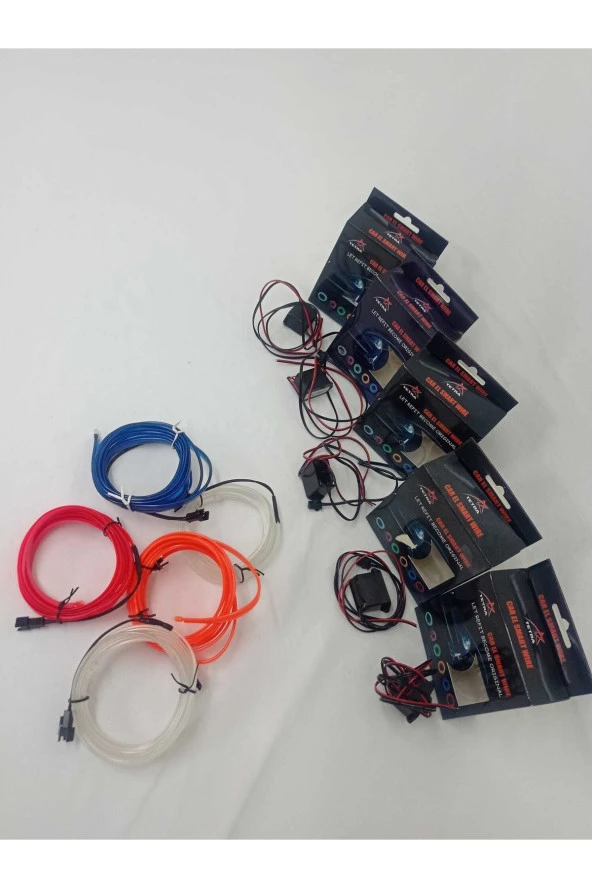 Ip Neon Buz Mavisi Oto Torpido Neon Led 2 Metre - 5