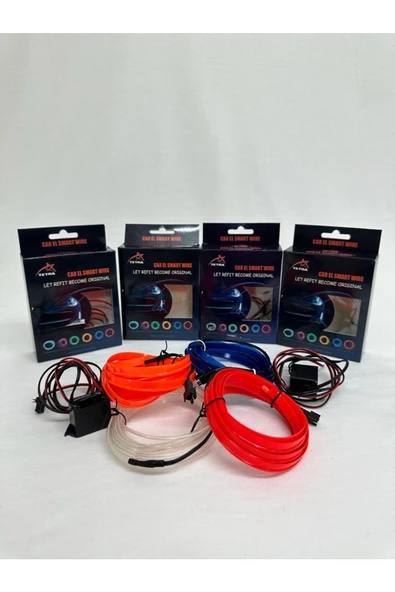 Ip Neon Kırmızı Oto Torpido Neon Led 2 Metre - 2