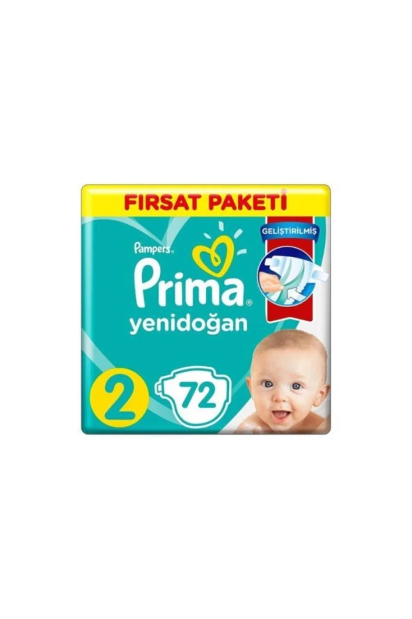 Prima Bebek Bezi Aktif Bebek 2 Beden 72 Adet Mini Fırsat Paketi