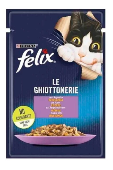 Felix Kuzu Etli Yetişkin Yaş Kedi Maması 85 Gr x 26 Lı