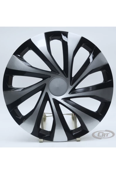 Jant Kapağı Siyah-gri Kırılmaz 14" Universal Model (Amblem Hediyeli) (1 Adet) - 1