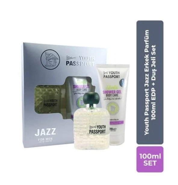 Youth Passport Jazz Erkek Parfüm 100 Ml Edp + Duş Jeli Set