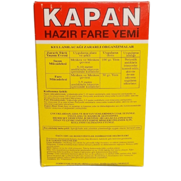 Fareler İçin Hazır Buğday Zehirli Yem 320 gr - 2