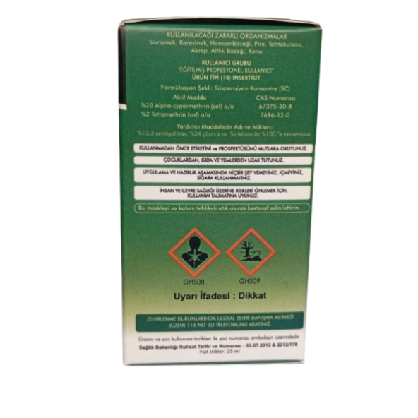 Deepest Sc 25 ml Halk Sağlığı Onaylı ,Kokusuz , 60 Gün Etkili Haşere Öldürücü. - 3