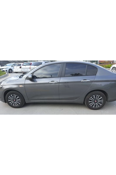 Jant Kapağı Siyah-gri Kırılmaz 15" Egea 5 Bijon Model (Amblem Hediyeli) (1 Adet) - 4