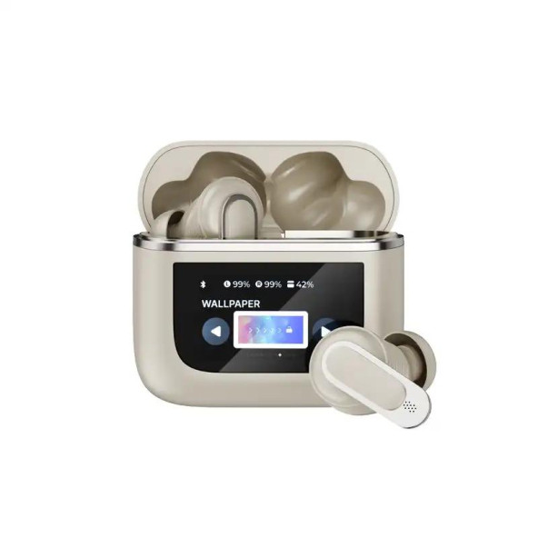 (Gümüş) LCD Dokunmatik Ekranlı Tour Pro 2 TWS Bluetooth Kulaklık - 5
