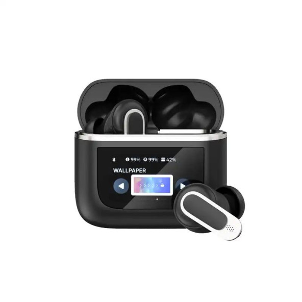 (Siyah) LCD Dokunmatik Ekranlı Tour Pro 2 TWS Bluetooth Kulaklık - 3