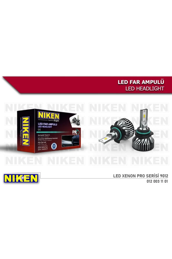 9012 Led Xenon Far Ampul Şimşek Etki Pro Serisi Uyumlu