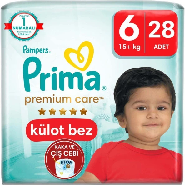 Prima Premium Care Külot Bebek Bezi 6 Numara 28 Adet Ekstra Large Ikiz Paket
