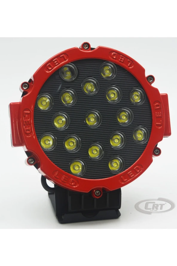 Yuvarlak Çalışma Lambası 17 Led Kırmızı Pro Seri - 2
