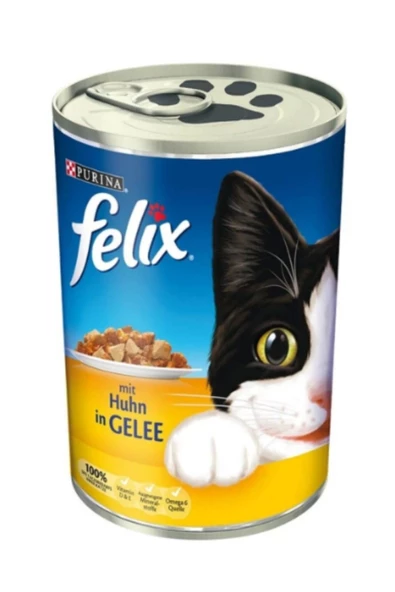 Felix Tavuklu Kedi Konserve Kedi Yaş Maması 400 Gr